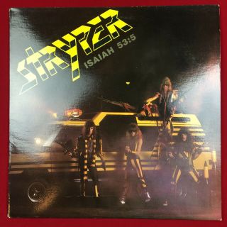 Stryper Soldiers Under Command 1985 Ltd White Vinyl Lp Enigma W/ Insert 72077 - 1