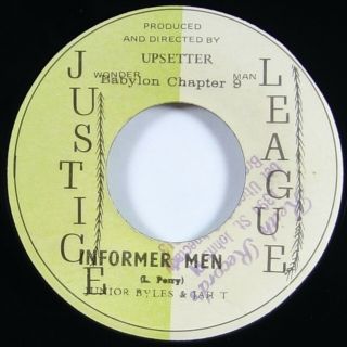 Junior Byles & Jah T " Informer Men " Reggae 45 Justice League Mp3