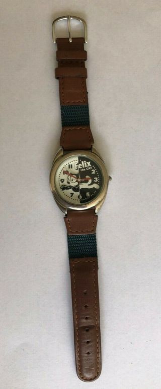 Felix The Cat Watch,  Fossil Limited Edition Of 10 K Made LI - 1437,  Brown Band 3