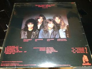Metallica - Kill ' Em All 1983 pressing music for nation very rare 2