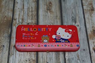 Vintage 1976 Sanrio Hello Kitty Metal Pencil Case