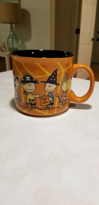 Peanuts Snoopy Charlie Brown Mug Cup Halloween Fall Linus Sally Pumpkin