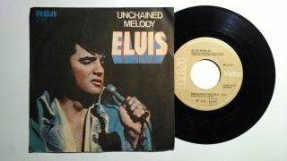 Elvis Presley Unchained Melody Rca Victor Pb 1212 Italy 7 ",  Ps 1978 Ex,
