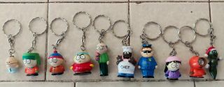 10 Different 1998 South Park Key Chains