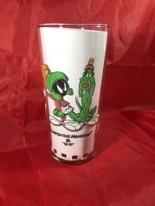1994 Warner Bros.  Marvin The Martian Looney Tunes Collector Glass 6 1/8 "