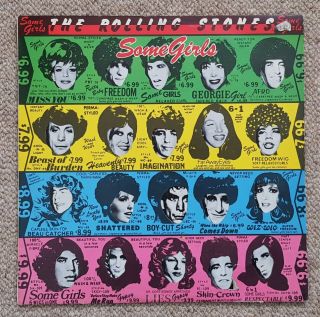 THE ROLLING STONES - SOME GIRLS - OZ PRESS ROCK LP - 1978 - CUN.  39108 2