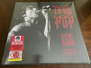 Iggy Pop Kiss My Blood Live @ Olympia 3 Splatter Lps Dvd Poster