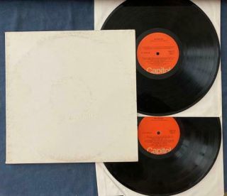 The Beatles S/t White Album Swbo 101 1975 Orange Label 2 - Lp No Inserts Lennon