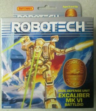 Vintage 1985 Matchbox Robotech Die Cast Excaliber Mk Vi Battloid