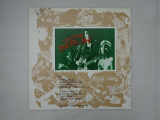Lou Reed Berlin Rca Rpl - 2118 Japan Vinyl Lp