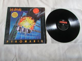 Def Leppard Pyromania Vinyl Lp 1983 1st Press " 72 " Prc Pressing In Shrink Wrap