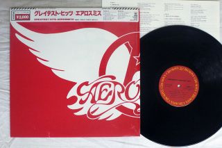 Aerosmith Greatest Hits Cbs/sony 20ap 3129 Japan Cap Obi Shrink Vinyl Lp