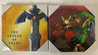 The Legend Of Zelda Master Sword & Link Fairy 6 " X6 " Canvas Wall Art Print -