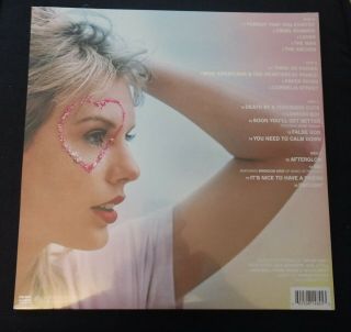Taylor Swift Lover Double 2xLP Pink Blue Color Vinyl LP Record Target Exclusive 2