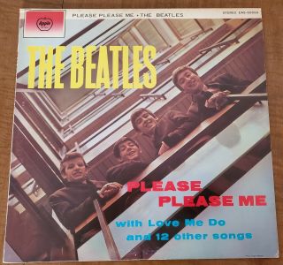 The Beatles " Please Please Me " 1976 Japanese Import Vinyl Lp,  Reissue,  Stereo