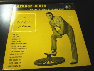 George Jones - Crown Prince Of Country Music Lp - Starday