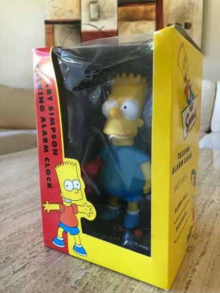 Bart Simpson Talking Alarm Clock Nib
