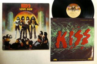Kiss Love Gun Lp Vg,  Vinyl W/ Merch Insert No Gun 6092