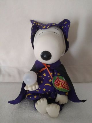 Peanuts Halloween Dancing Animated Musical Snoopy Wizard Doll Figure