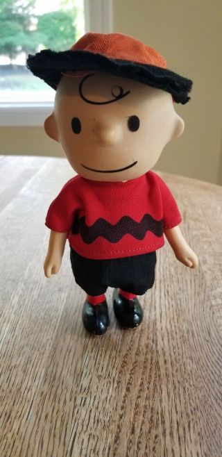 Vintage Peanuts Charlie Brown Toy 1966 Pocket Dolls Includes Hat
