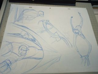 Fantastic Four Animation Drawing Mr.  Fantastic Marvel Production Art Concept