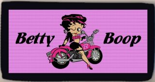 Betty Boop Biker Motorcycle Checkbook Check Book Cover Credit Card Holder