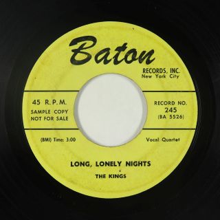 Doo - Wop/r&b 45 - Kings - Long,  Lonely Nights - Baton - Mp3