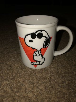 Rare Vintage Snoopy Joe Cool 1971 Coffee Mug
