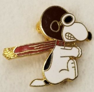 Vintage Snoopy The Flying Ace Pin