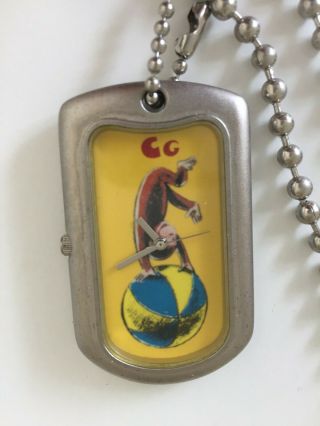 Unique Curious George Dogtag Style Pendant Hanging Watch One In A Million Inc