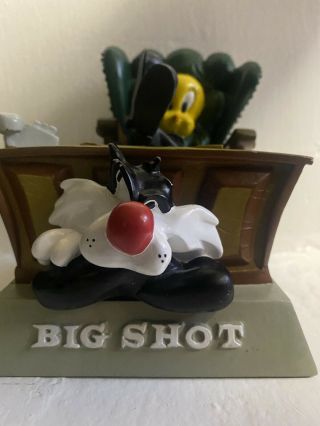 Sylvester & Tweety Bird Warner Brother Looney Tunes Porcelain Lg Office Scene200