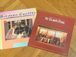 Sixteen Candles & St Elmo’s Fire Motion Picture Soundtrack Lp Vinyl 1984,  85