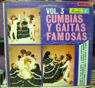 Cumbias Y Gaitas Famosas Vol 3 Discos Fuentes Lp Los Satelites/los Golden Boys