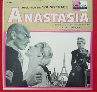 Vintage Nm Lp Ost Alfred Newman " Anastasia " Bergman & Brenner Decca Dl 8460