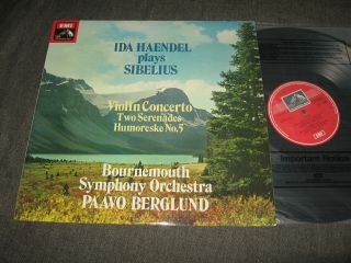 Asd 3199 Ed1 Quadro Ida Haendel: Sibelius: Violin Cto,  Serenades,  Humoresque 4/3