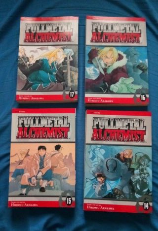 Fullmetal Alchemist Manga Books,  Vol.  14 - 17 (paperbacks)