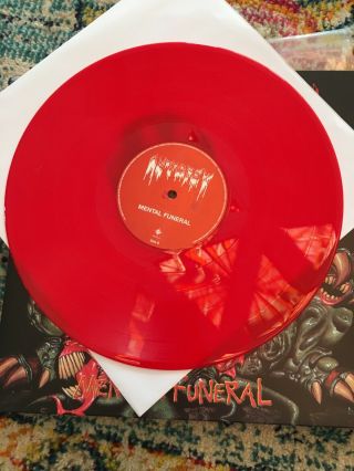 Autopsy Mental Funeral Vinyl Lp Limited Edition 593/1000 Red