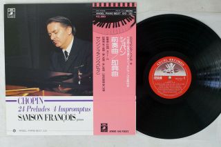 Samson Francois Chopin 24 Preludes/4 Impromptus Angel Eac - 70032 Japan Obi Lp