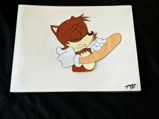 Adventures Of Sonic The Hedgehog Hand Painted Tails Cel