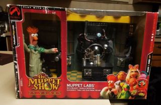 The Muppet Show 25 Years Muppet Labs Toy Set Beaker,  By Palisades 2002 Boxed