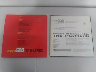 The Best Of The Ink Spots And The Platters LP Vinyl Records 2