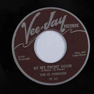 R&b Doo Wop 45 El Dorados At My Front Door Vee - Jay Hear