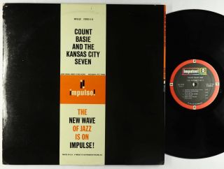 Count Basie & the Kansas City 7 - S/T LP - ABC / Impulse - AS - 15 Stereo RVG VG, 2