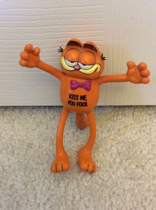 Garfield Poseable Bendable Figurine Kiss Me You Fool