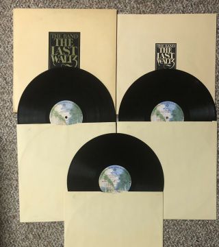 The Band The Last Waltz Triple Lp Vinyl With Insert Warner Bros 3ws - 3146 Vg,