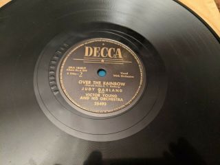 Judy Garland ‎ Over The Rainbow B/w Dear Mr.  Gable You Made Me Love You 78rpm
