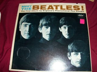Ex 1964 Meet The Beatles Lp Album T 2047 Mono