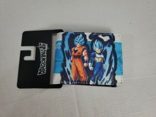 Dragon Ball Goku & Vegeta Bi Fold Wallet Dbz Funimation Wallet