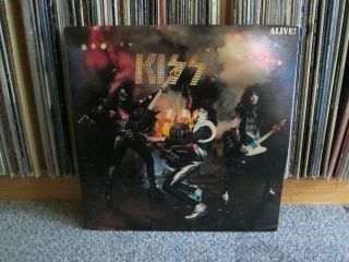 Kiss ‎alive 1st Us Press 2x Vinyl Lp Casablanca ‎nblp 7020 1975 Vg Booklet