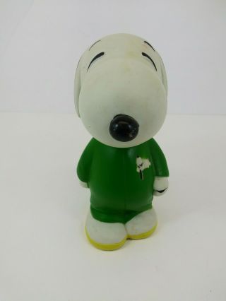 Vintage Peanuts Snoopy Piggy Bank 1956 1966 United Feature Syndicate